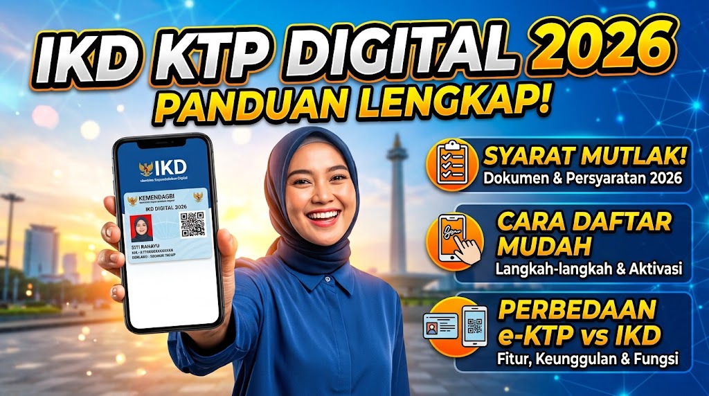 Aplikasi IKD KTP Digital 2026: Syarat, Cara Daftar dan Perbedaannya dengan e-KTP