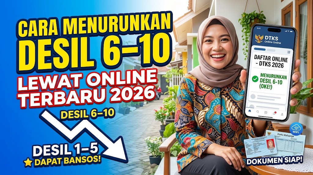 Bagaimana Cara Menurunkan Desil 6–10 Lewat Online Terbaru 2026