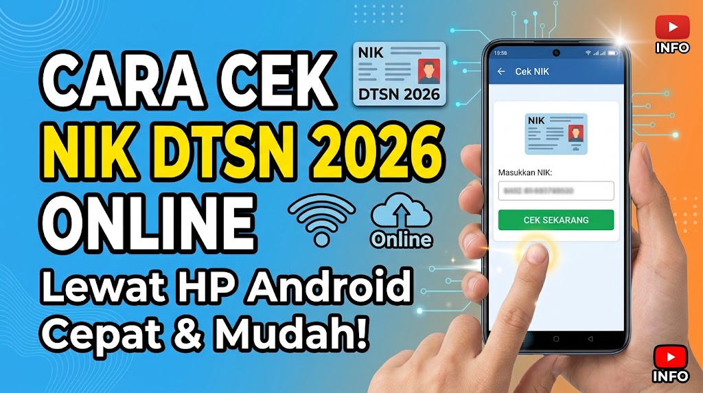 Cara Cek NIK DTSN 2026 Online Lewat HP Android