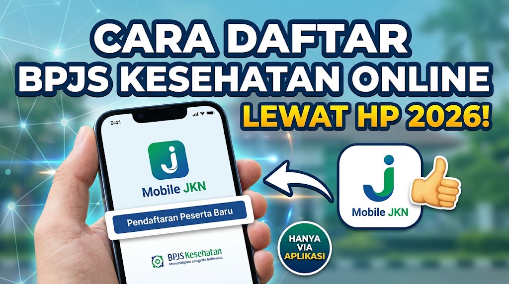Cara Daftar BPJS Kesehatan Online Lewat HP 2026 via Aplikasi Mobile JKN