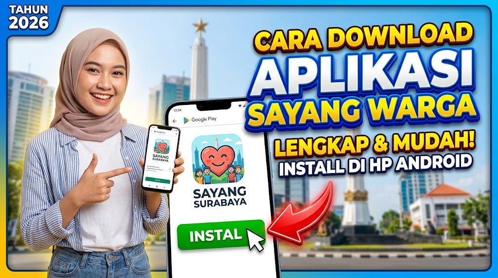 Cara Download Aplikasi Sayang Warga Surabaya 2026 Lengkap Install di HP Android