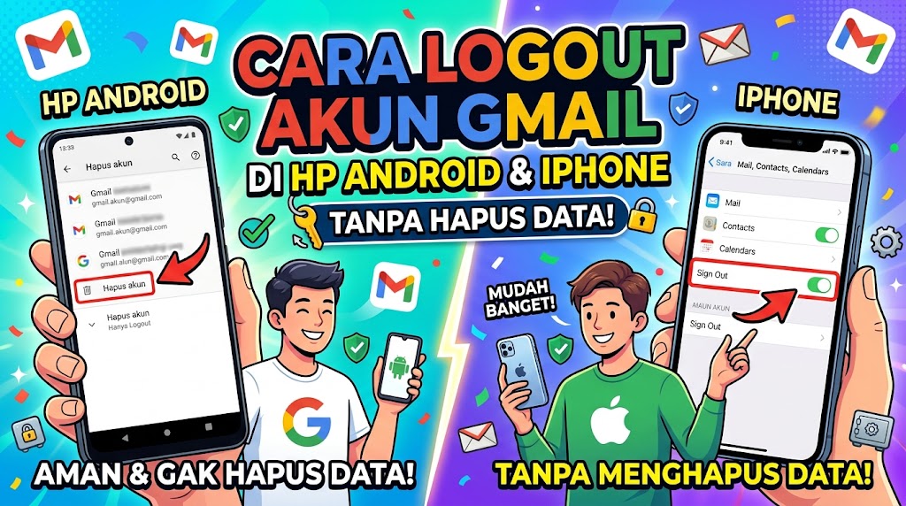 Cara Logout Akun Gmail di HP Android dan iPhone Tanpa Menghapus Data