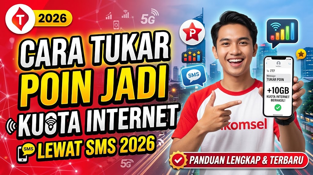 Cara Tukar Poin Telkomsel Jadi Kuota Internet Lewat SMS 2026: Panduan Lengkap dan Terbaru