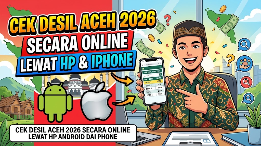 Cek Desil Aceh 2026 Secara Online Lewat HP Android dan iPhone