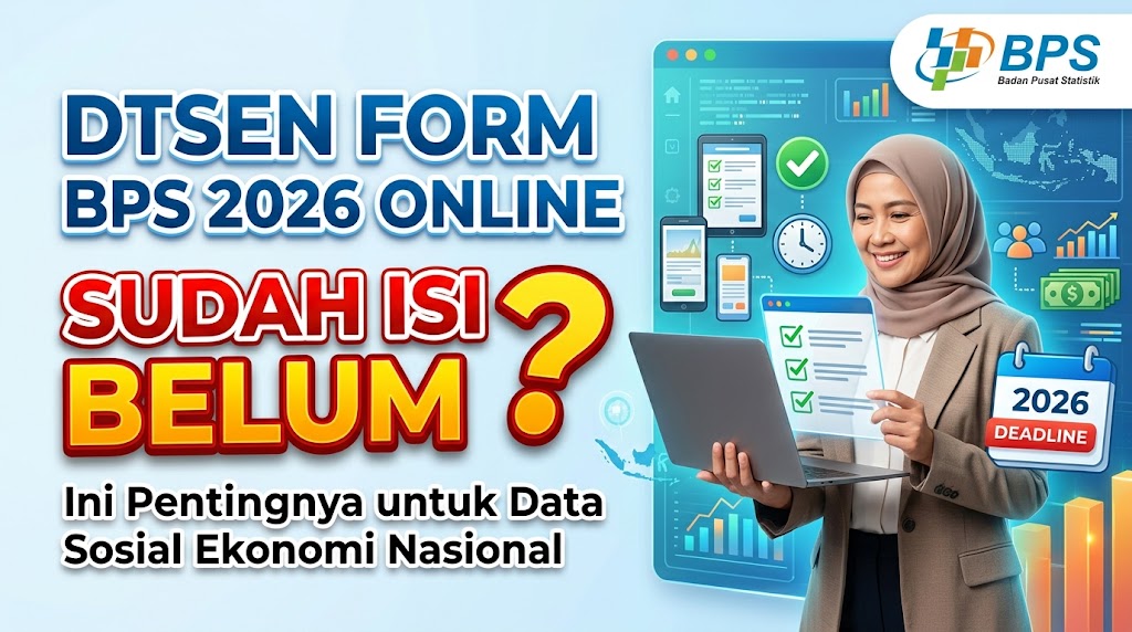 DTSEN Form BPS 2026 Online, Sudah Isi Belum? Ini Pentingnya untuk Data Sosial Ekonomi Nasional