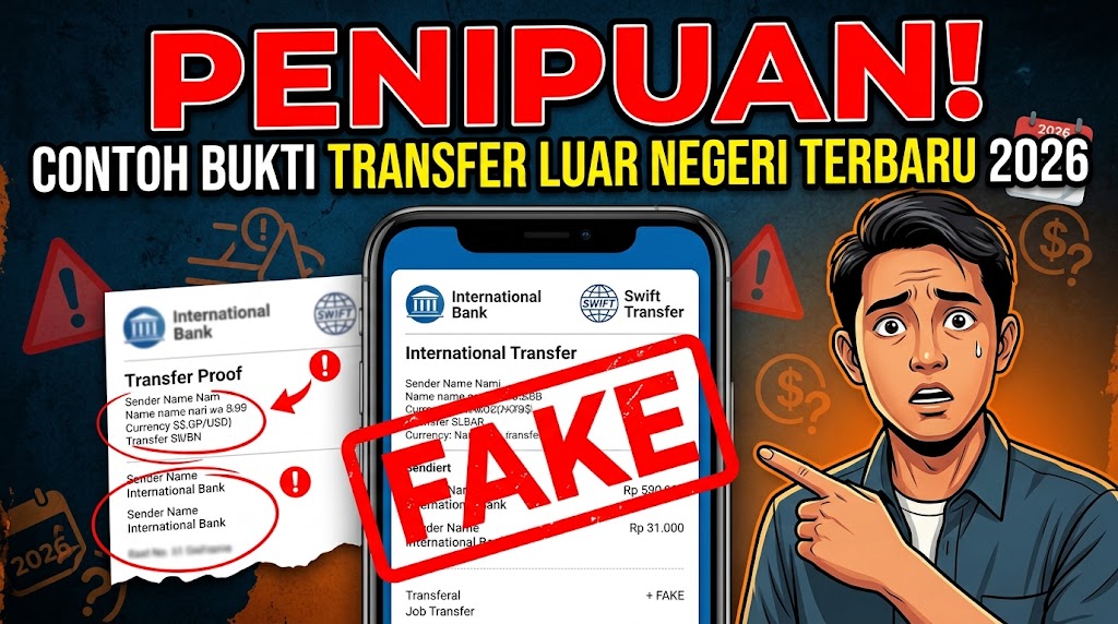 Penipuan Contoh Bukti Transfer Dari Luar Negeri Terbaru 2026: Kenali Ciri, Modus, dan Cara Mencegahnya