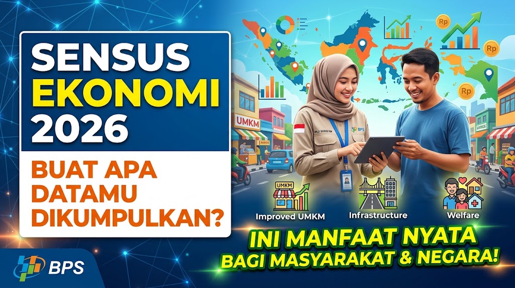 Sensus Ekonomi 2026 Buat Apa Datamu Dikumpulkan? Ini Manfaat Nyata bagi Masyarakat dan Negara