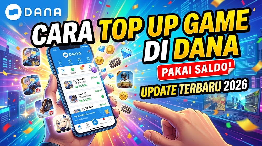 Cara Top Up Game di DANA Pakai Saldo Update Terbaru 2026